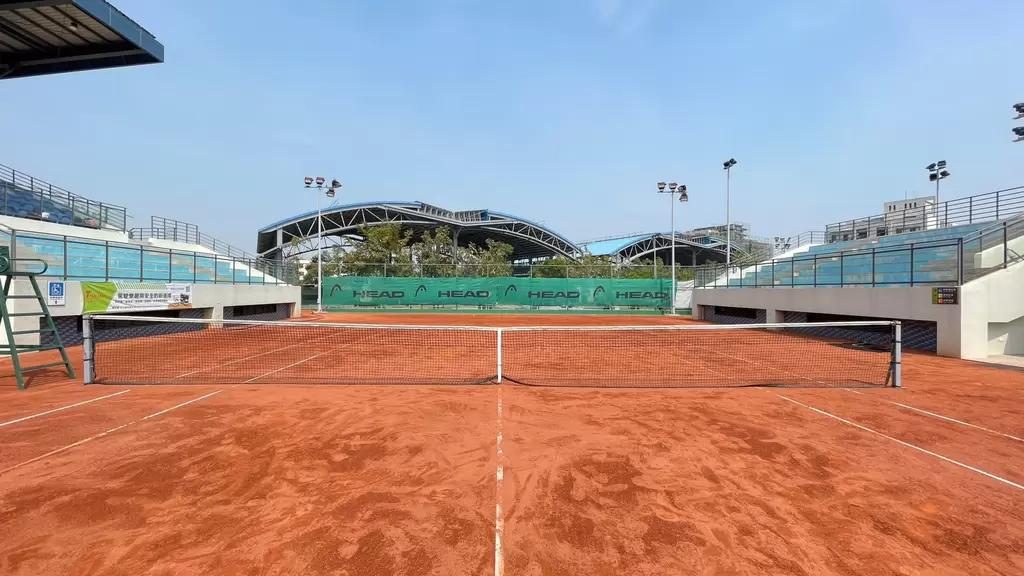 台塑盃首度移師新營網球場。中華民國網球協會提供