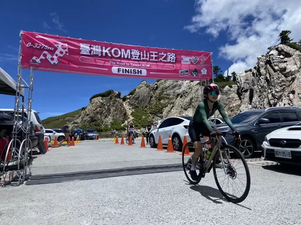 女子總排名第一名林怡伶。中華民國自行車騎士協會供