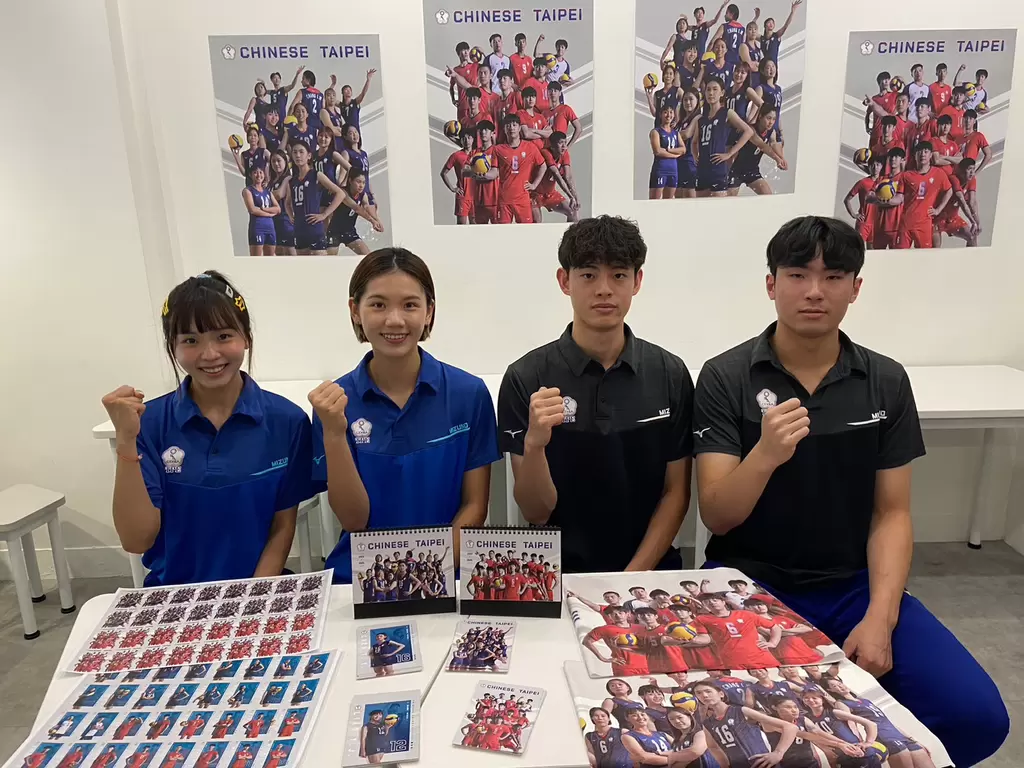 中華男女排球隊年度主視覺公開亮相，首次公開販售週邊商品。官方提供
