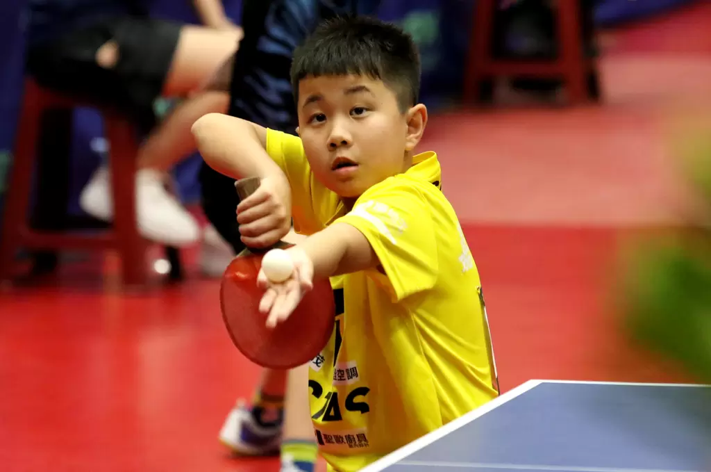 菁英獎金賽促使桌球運動向下扎根，讓選手積累比賽經驗。 台灣乒乓球總會提供