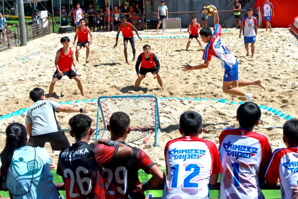 u18男生組決賽中華a與新加坡激戰。國際巧固球總會提供