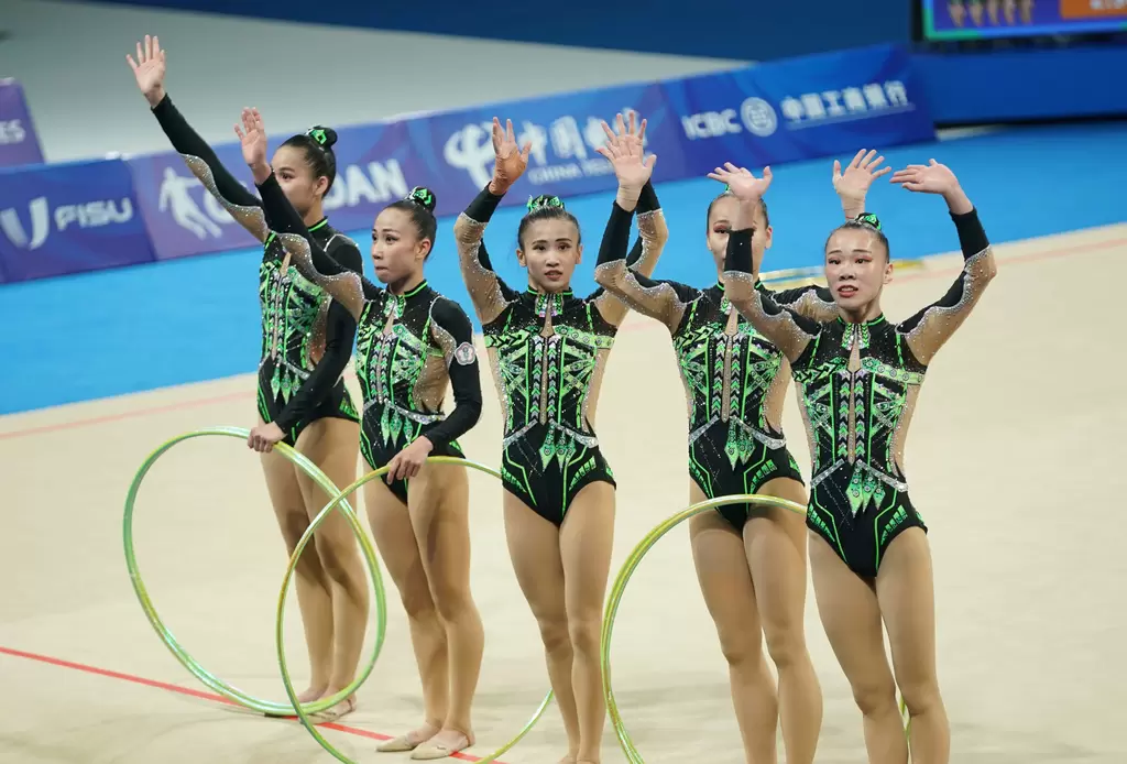 中華韻律體操團體五環項目排名第四。大專體總提供