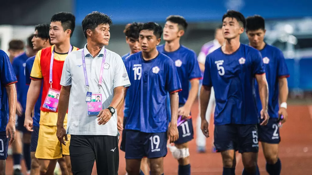 中華亞運男足代表隊最後小組未出線。（圖：彭善豪 攝）