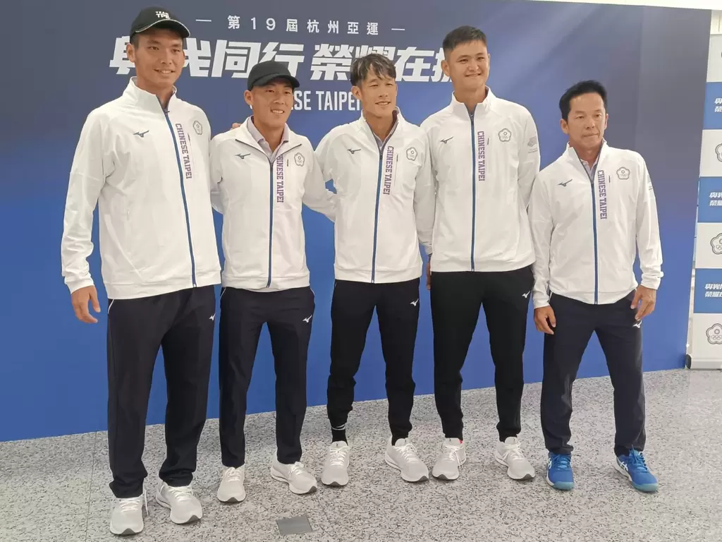 中華男子亞運網球隊。詹健全攝