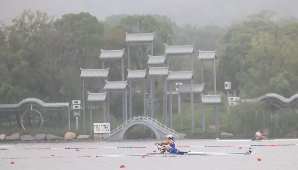 划船在富陽水上運動中心舉行。中華奧會提供