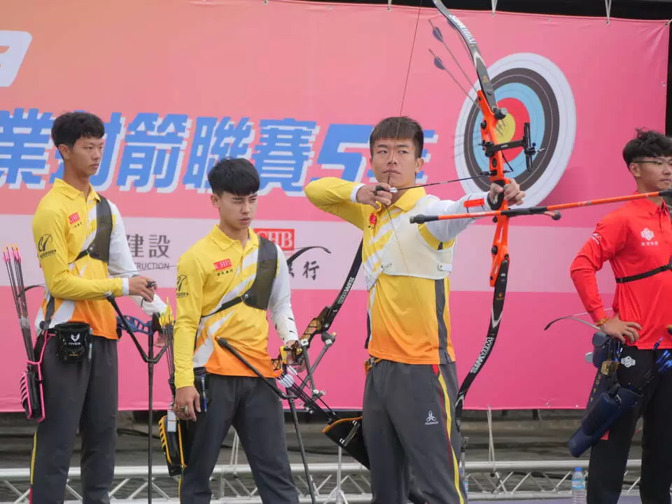 彰化銀行在男團冠軍賽奪魁。中華射箭協會提供