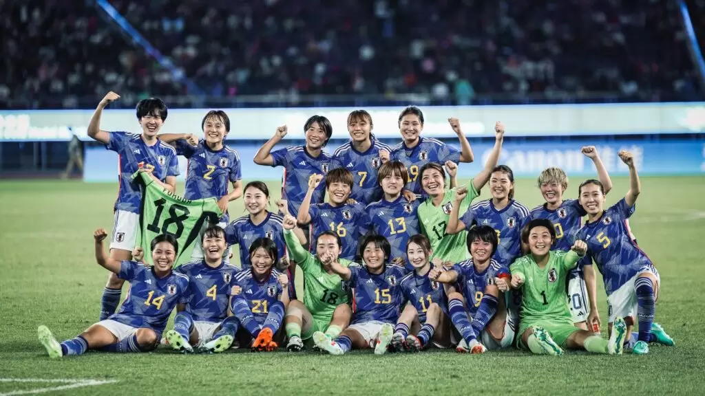 日本拿下隊史第三面女足金牌。（圖：彭善豪攝）