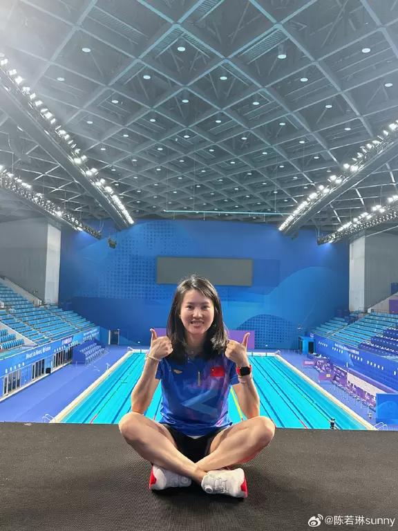 今年才30歲的陳若琳，跳水成績輝煌，目前是中國跳水金牌全紅嬋的主管教練。翻攝自微博