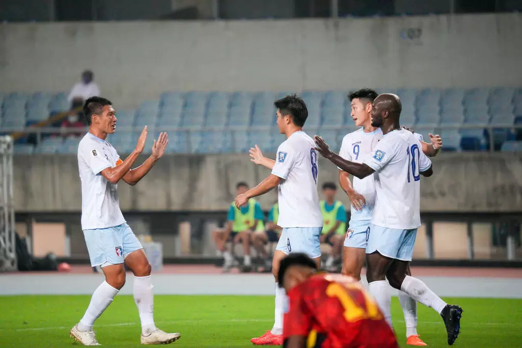 中華男足兩回合以7比0獲勝晉級。中華足協提供