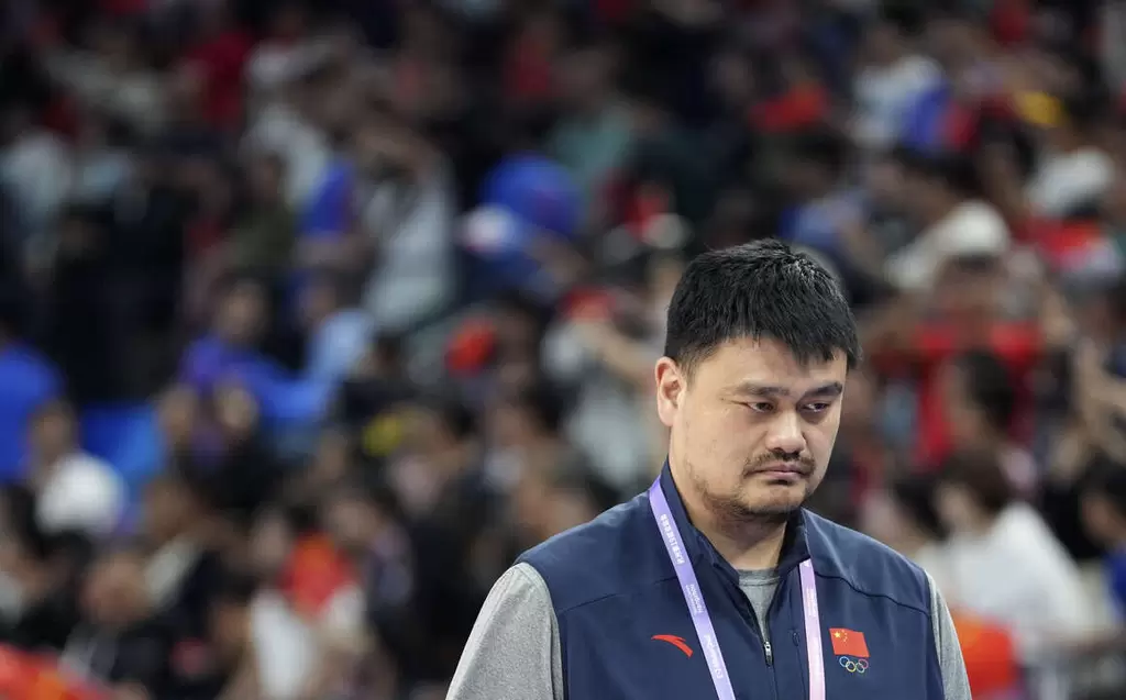 中國男籃接連失去了重要比賽，姚明表示全力以赴、不斷向上，始終是他的人生堅持。法新社