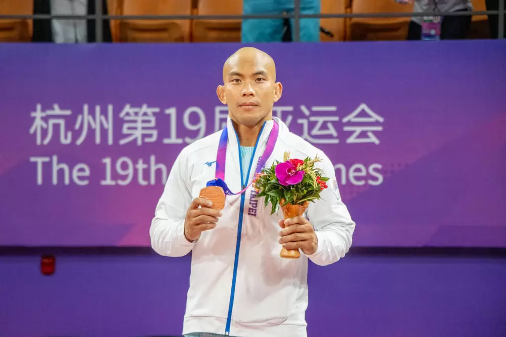 38歲老將黃君達成功在亞運摘銅。中華奧會提供