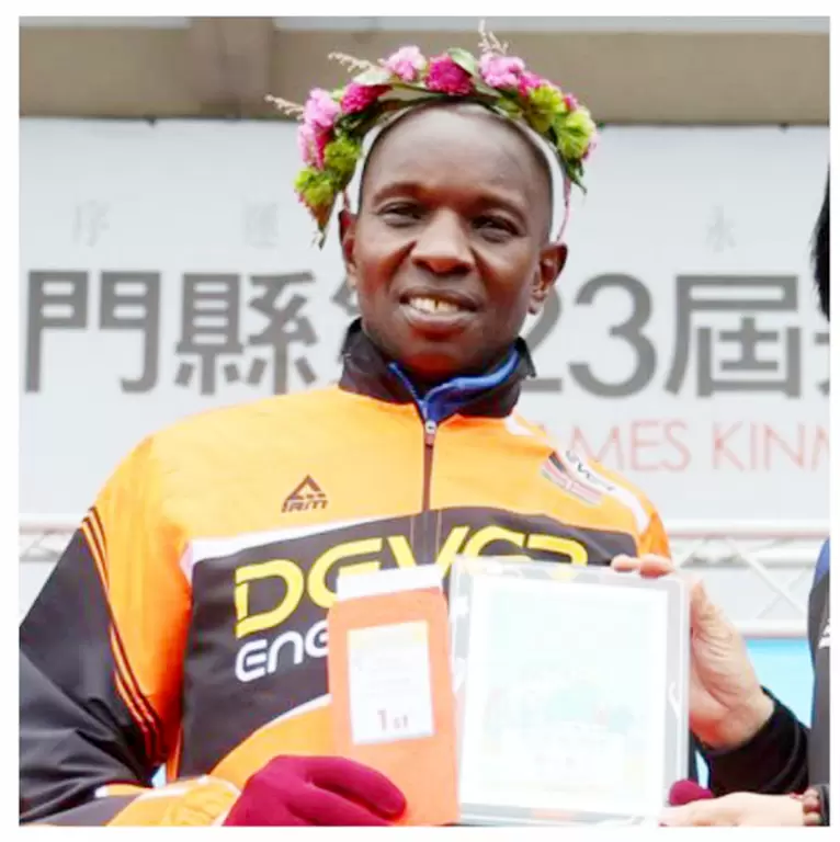 甫奪下金門馬冠軍的男子選手JOSEPH MWANGI NGARE。中華民國路跑協會提供