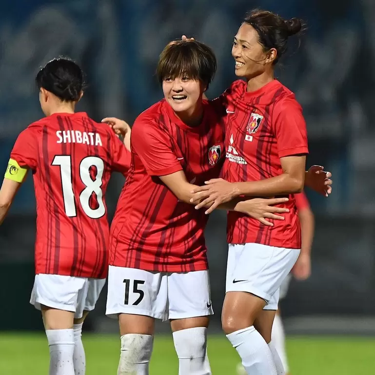 浦和紅鑽是第一次代表日本參賽。摘自紅鑽女足IG