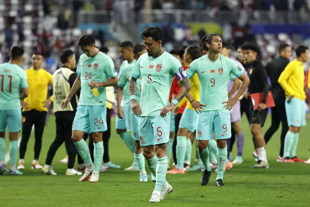 中國三戰0勝0進球創48年恥辱紀錄。法新社