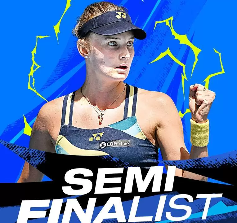 雅絲特蓮絲卡晉4強成公開賽時代第五人。摘自澳網推特