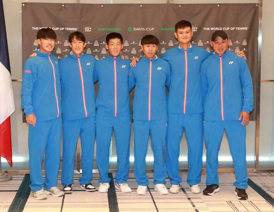 台灣男網集合目前台灣世界排名最高的台將。李琢攝