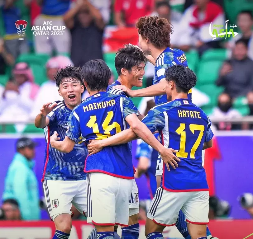 日本藍武士成功晉8強。摘自亞洲盃推特
