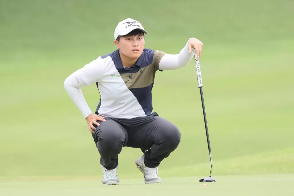 李欣以兩回合總桿141桿-3暫並列第四。Tlpga提供／葉勇宏攝