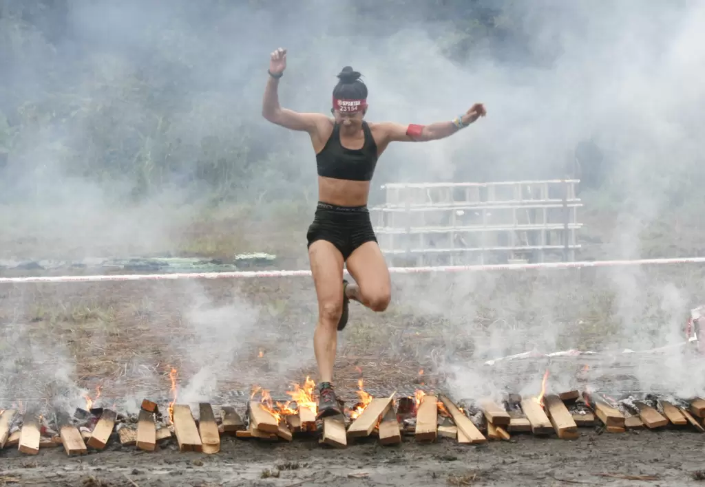 謝伯韶集中體力參加10k超級賽果然獲得女子總排第一。大會提供