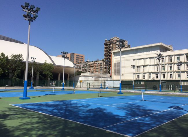 臺北網球場3月15日開放使用，試營運期間半價優惠。（海碩運動行銷提供）