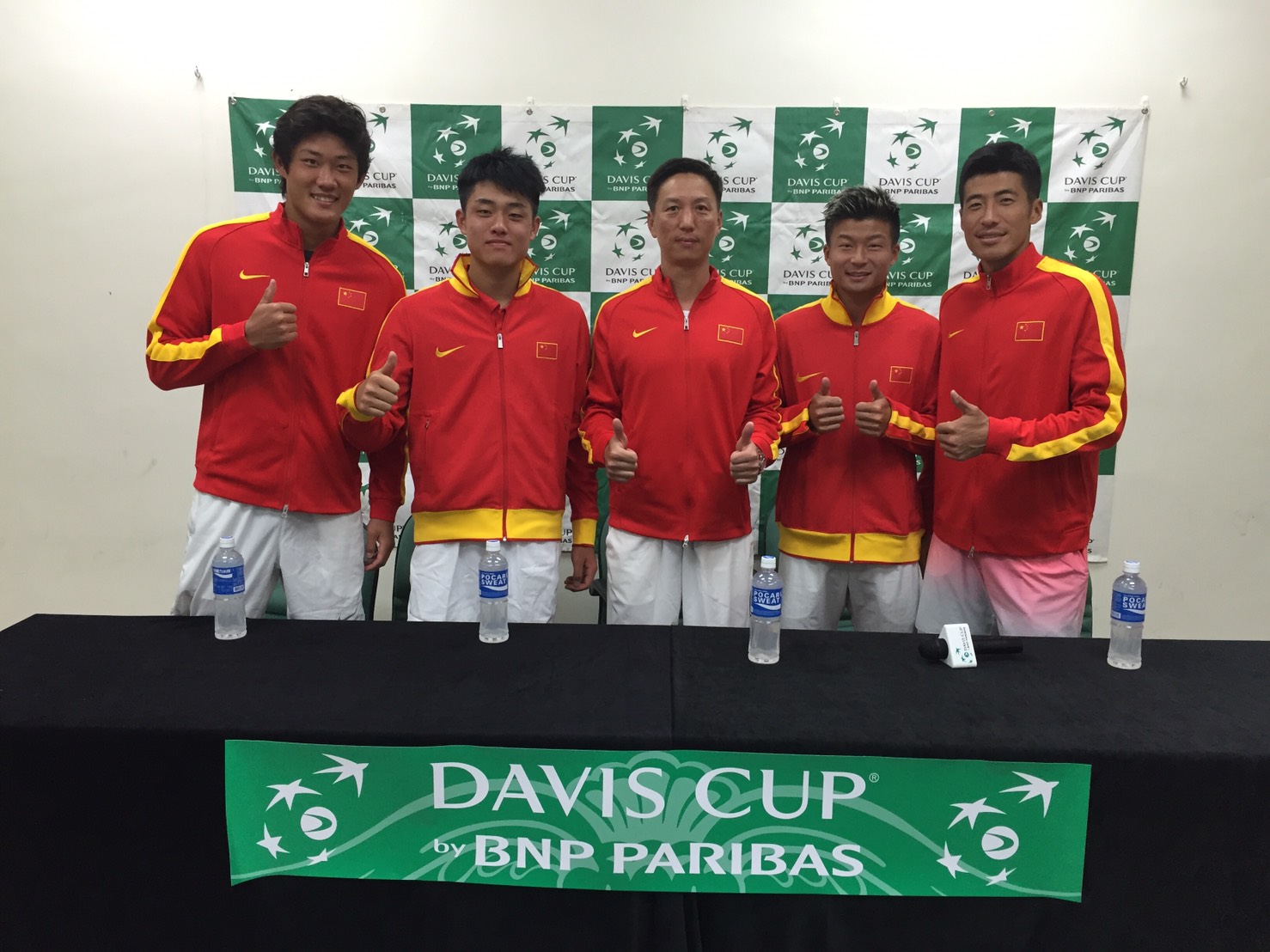 中國隊新老對半。中華民國網球協會提供