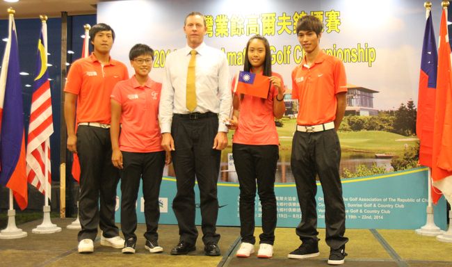 台灣代表隊出賽業餘高球公開賽為亞運備戰。（中華高協提供）