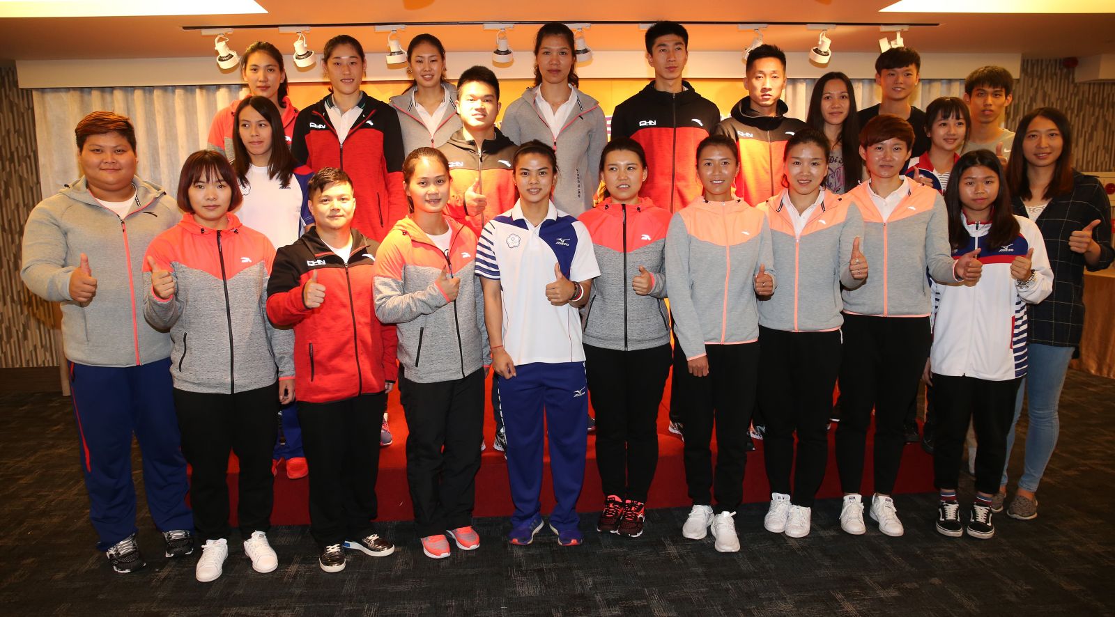 史上最大中國奧運金牌選手團訪台。攝影/李天助