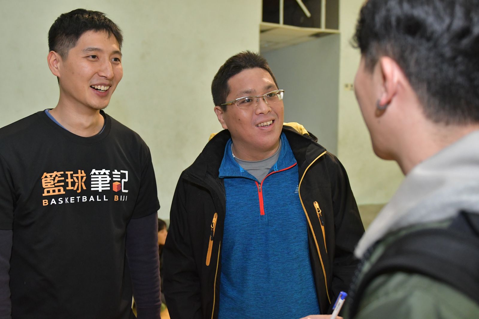 籃球筆記總監蔡瑋中（圖左）暢談創辦勇者試煉的理念。
