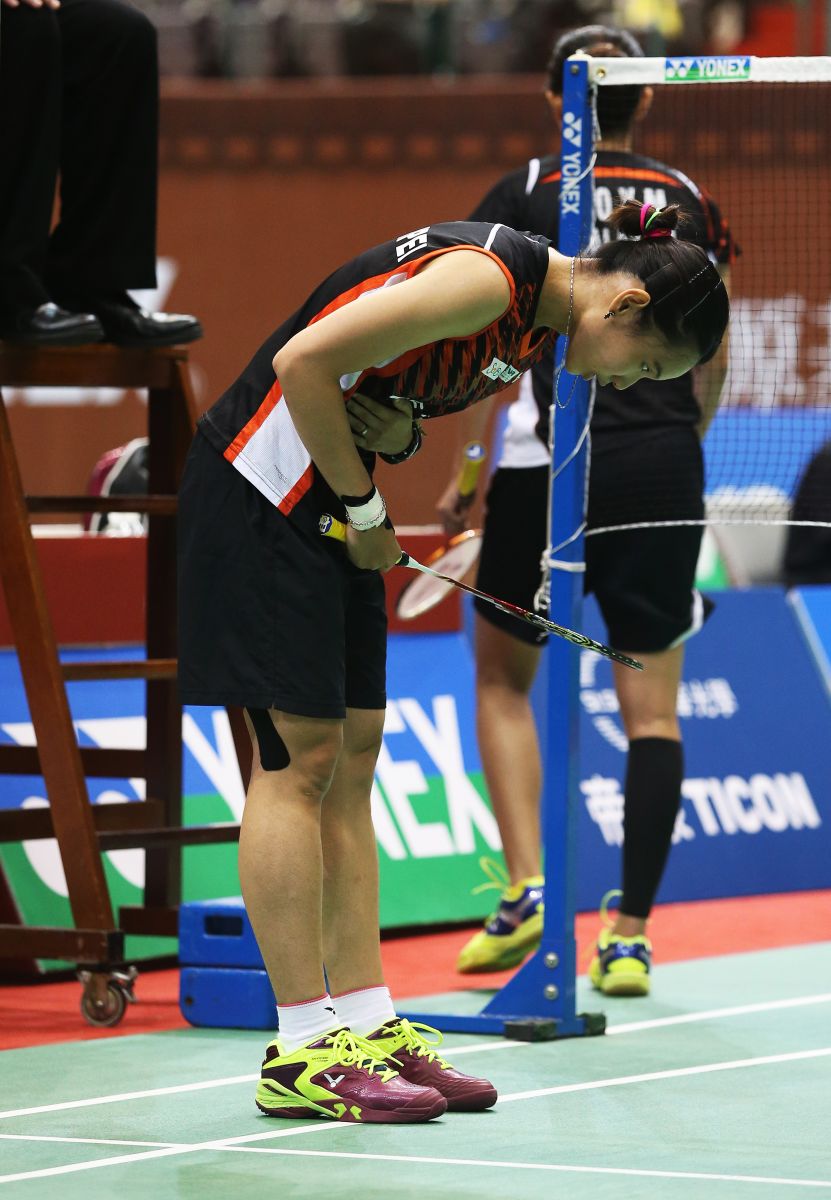 台灣女單一姊戴資穎雖爭冠失利，比賽結束時仍向觀眾鞠躬致意／資料照片