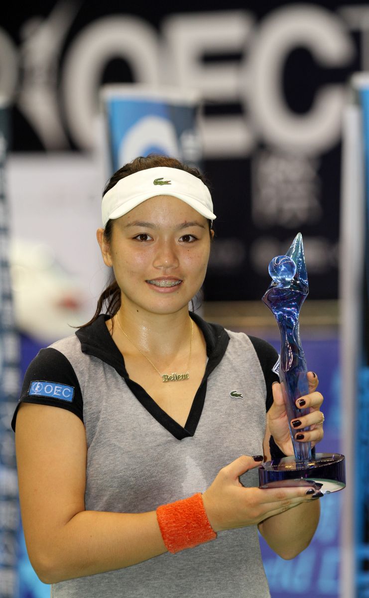 詹詠然在2009年首奪台北海碩盃單打冠軍。