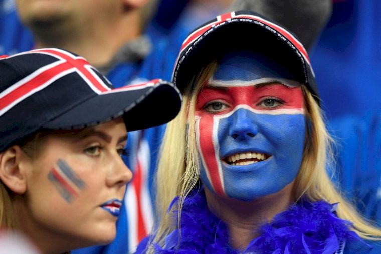 冰島人口只有33萬，本屆歐洲盃踢出大驚奇。(AFP)