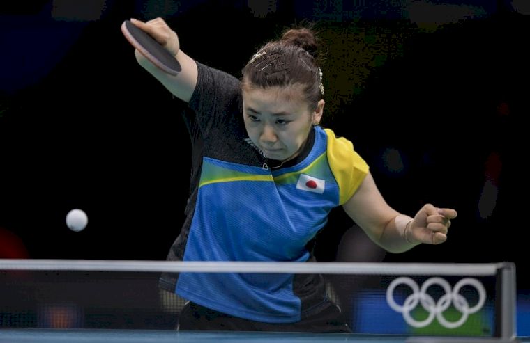 深受台灣球迷喜愛的日本福原愛，在里約奧運將爭女單銅牌。法新社