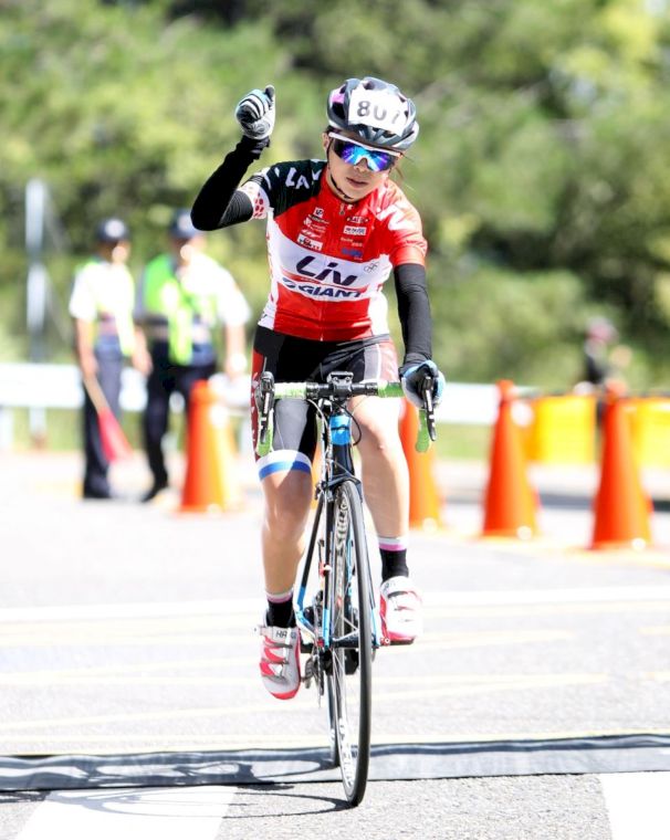 塔塔加自行車大賽女子組總冠軍陳姿吟。中華民國自行車騎士協會／提供。