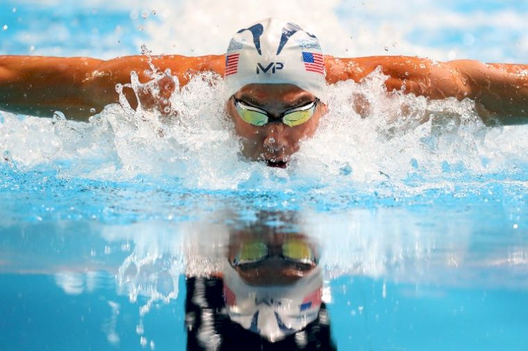 美國泳將對決。(AFP)