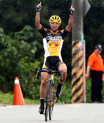 環東臺灣自行車賽，高士特隊劉書銘奪得男子組冠軍。（中華自行車騎士協會提供）