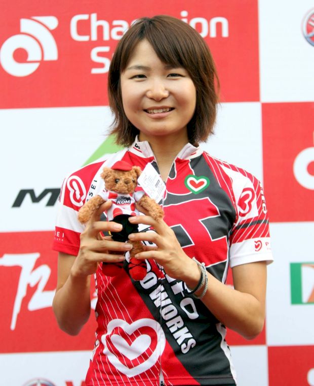 日本合田祐美子首度參加台灣自行車登山王挑戰。中華民國自行車騎士協會／提供