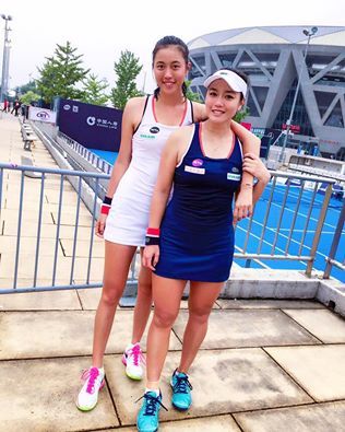 詹家姊妹連兩屆晉中網女雙4強。摘自詹詠然臉書