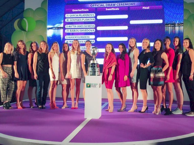 WTA年終總決賽雙打陣容登場，摘自詹詠然臉書