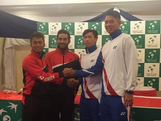第三點雙打是地主菲律賓最強組合。中華民網球協會提供