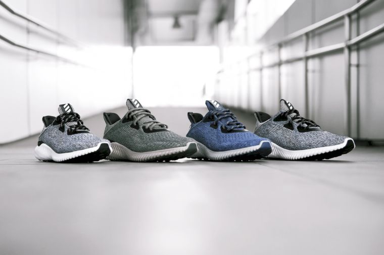 AlphaBOUNCE結合科技、時尚和運動機能性，此次釋出灰、藍、綠色配色。adidas提供