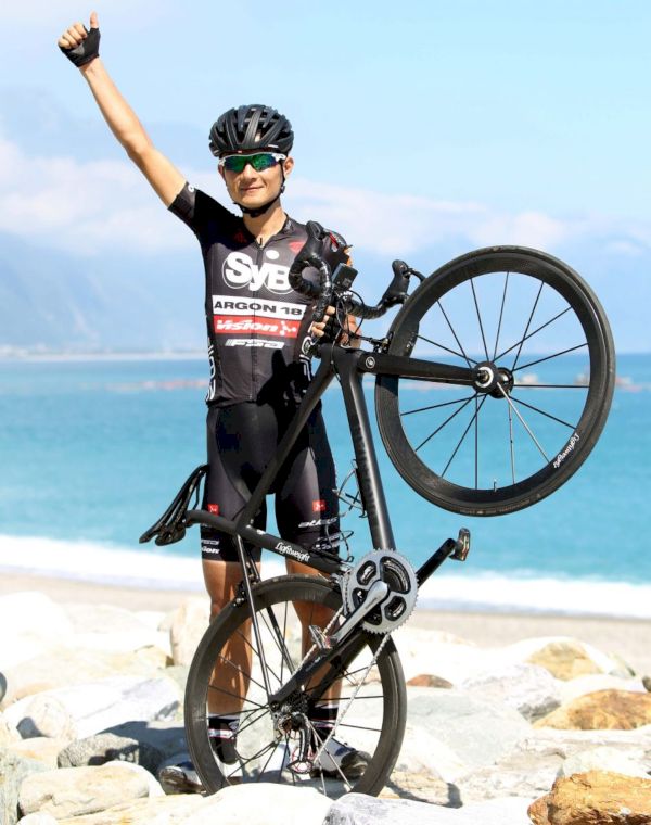 台灣史上最強素人車手范永奕在台灣自行車登山王挑戰保持全勤。中華民國自行車騎士協會／提供