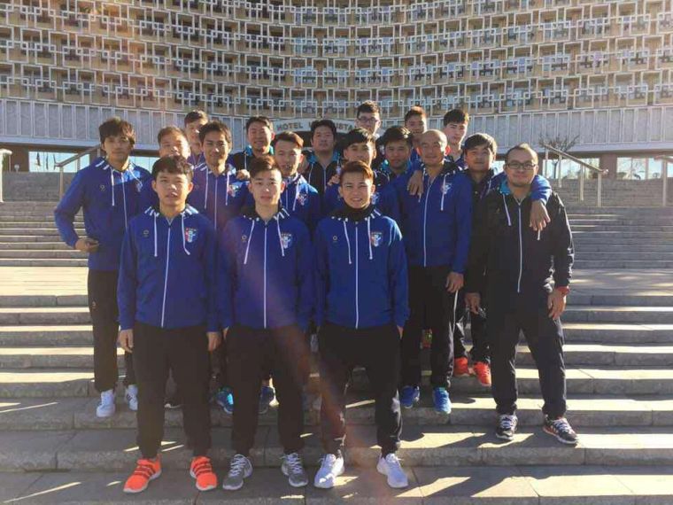 中華五人制足球隊遠征烏茲別克，過年期間不打烊。圖/中華足協提供