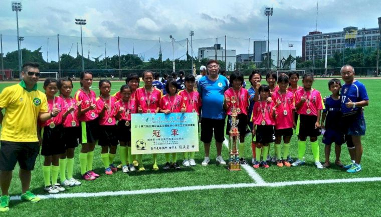 尖山女足今年包辦少年盃和台灣足協盃雙冠。大會提供