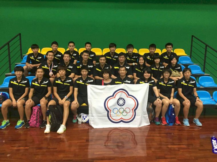 台灣亞青U19羽隊賽後合影／教練團提供