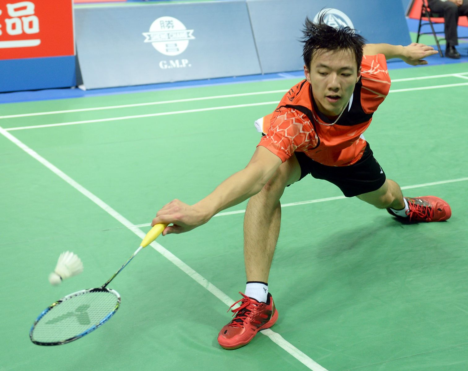 台灣男單王子維在今年國際賽首度晉級八強（大會提供）
