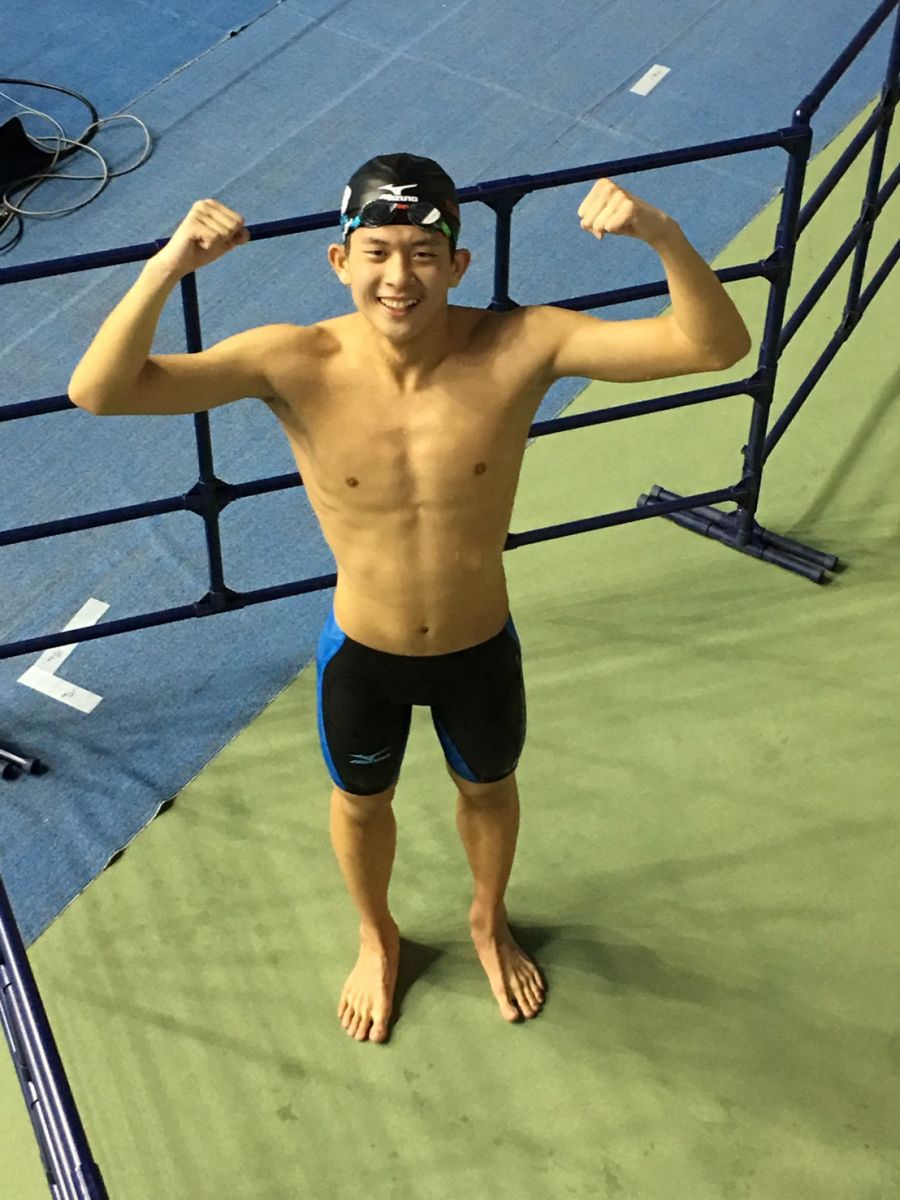 卓承齊在東京亞錦賽打破400公尺混合式全國紀錄。(教練劉曜彰提供)