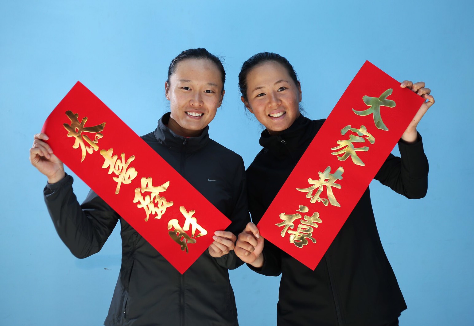 台將張凱貞(右)、徐竫雯明天登場。台灣公開賽大會提供