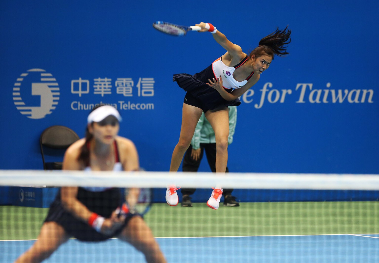 詹家姊妹成為第三組晉級8強的台將。台灣公開賽大會提供