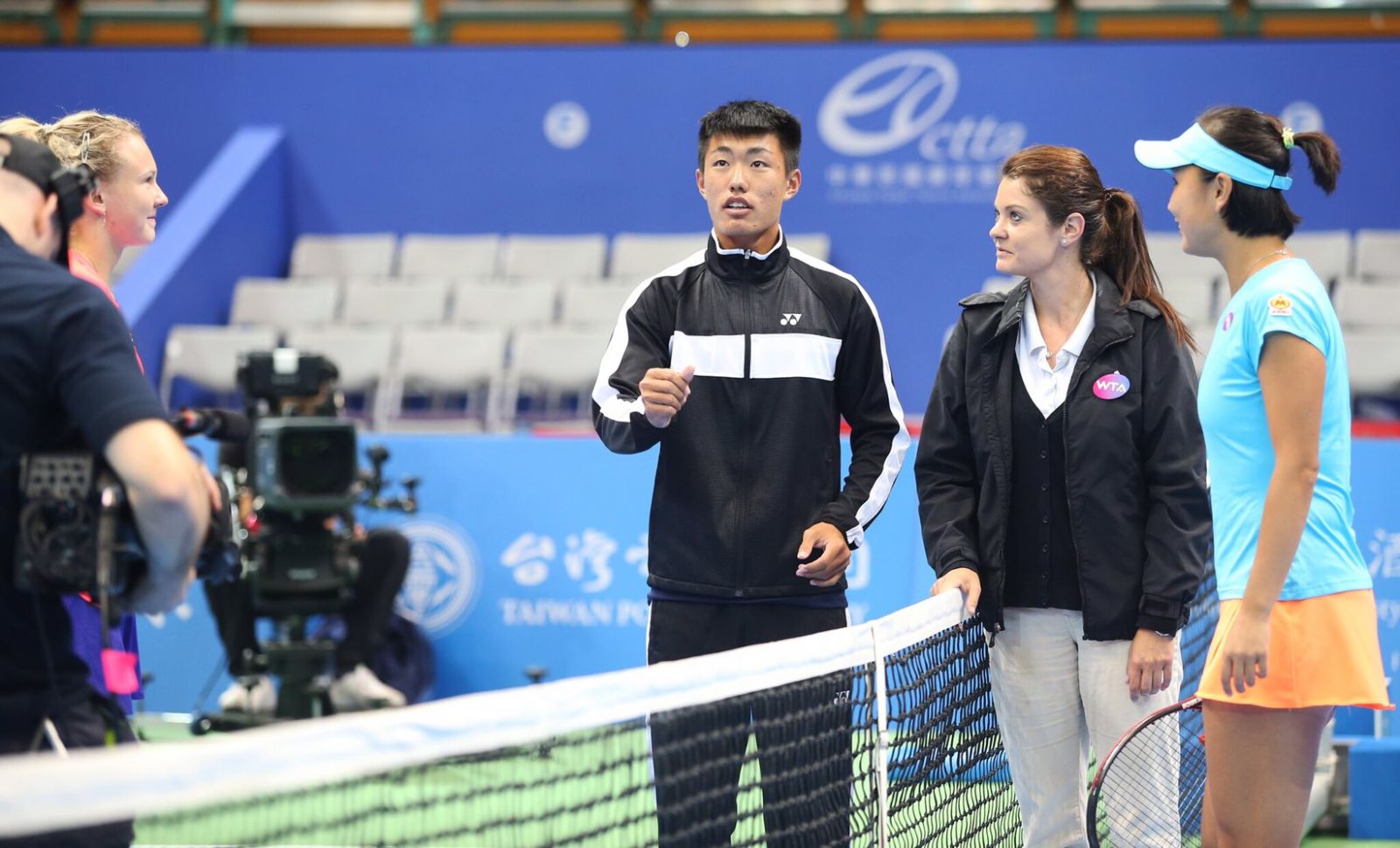 許育俢小四才開始接觸網球。台灣公開賽大會提供