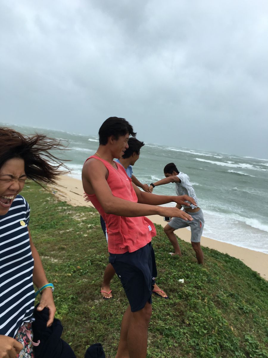 澎湖颱風天，風浪板世錦賽停賽。圖/張浩提供